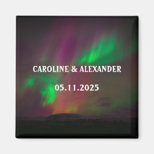 Imán Luz del Norte Aurora Borealis Boda del cielo noctu
