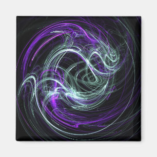 Imán Luz dentro - remolinos de la violeta y del añil