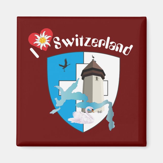 Imán Luzern Schweiz Magnet (Frente)