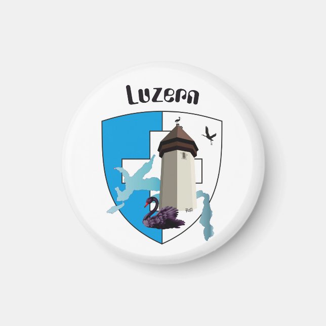 Imán Luzern Schweiz Magnet (Frente)