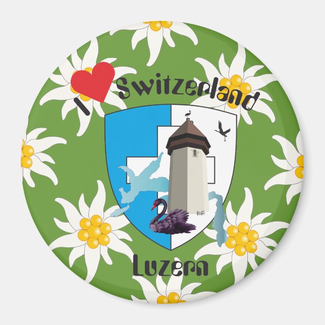 Imán Luzern Schweiz Magnet (Frente)