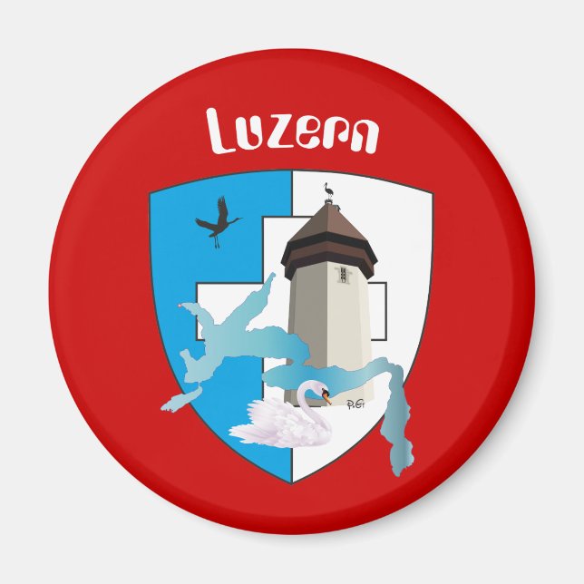 Imán Luzern Schweiz Magnet (Frente)