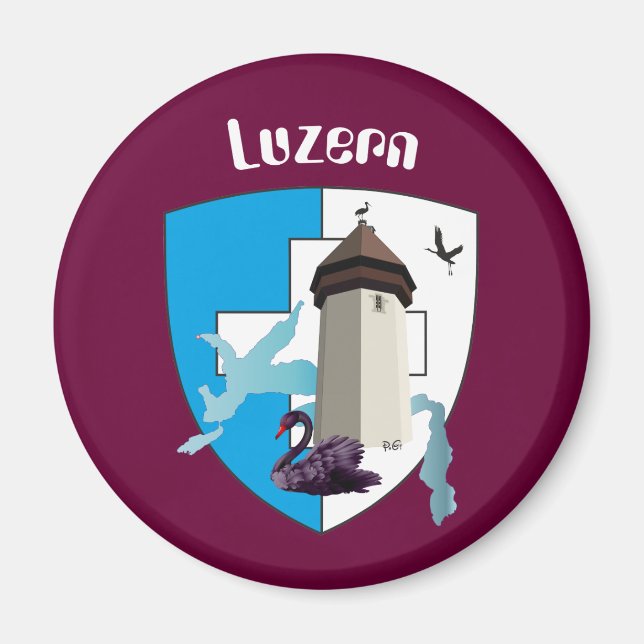 Imán Luzern Schweiz Magnet (Frente)