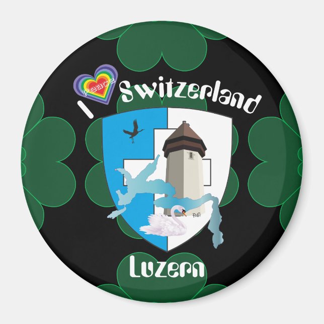 Imán Luzern Schweiz Magnet (Frente)
