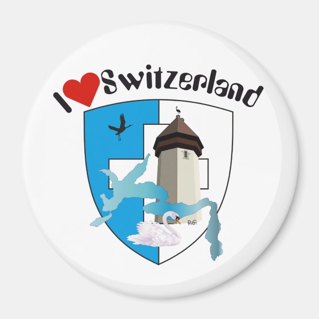 Imán Luzern Schweiz Magnet (Frente)