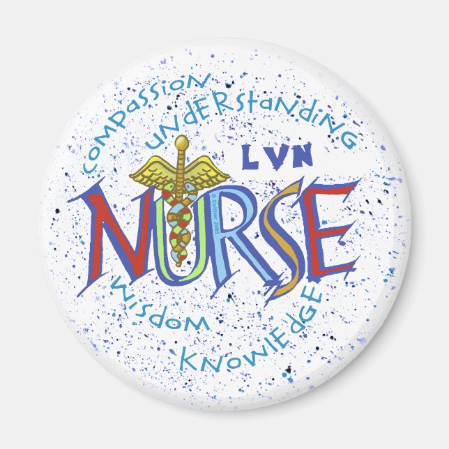 Imán LVN Nurse Motto (Frente)