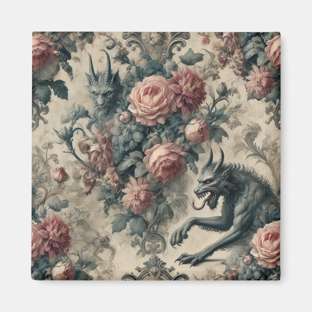 Imán Lycans & Lullabies - Diseño victoriano gótico (Frente)