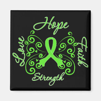 Imán Lyme Disease Hope Motto Mariposa