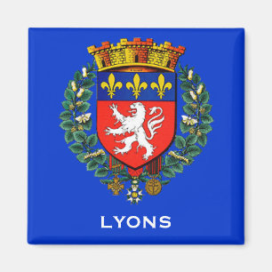 Imán Lyon France Coat Magnet