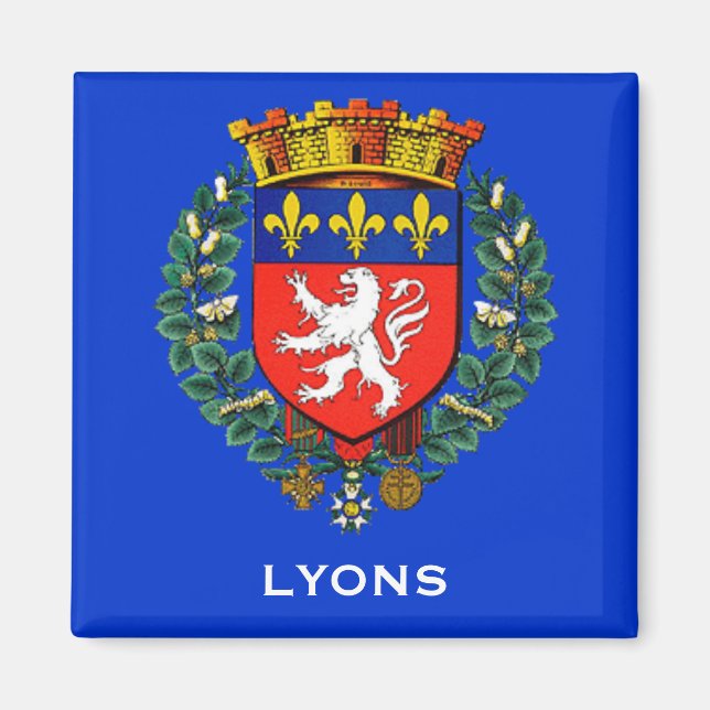 Imán Lyon France Coat Magnet (Frente)