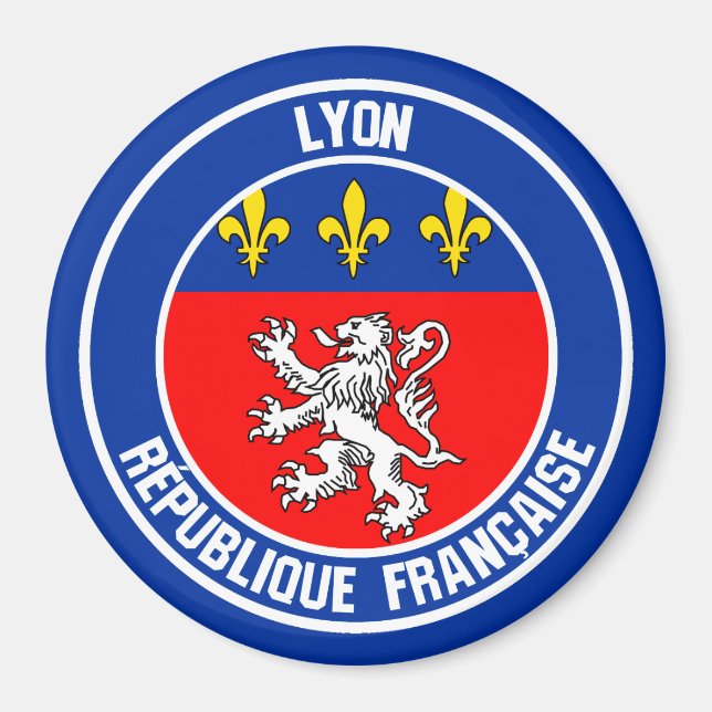Imán Lyon Round Emblem (Frente)