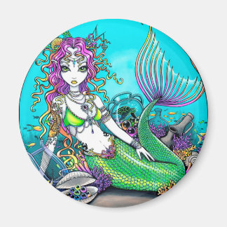 Imán Lyra Tropical Rainbow Mermaid Magnet