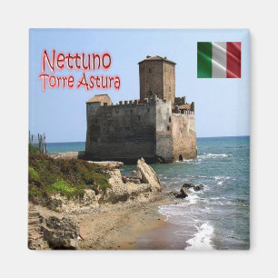 Imán LZO034 NETTUNO, Astaná Tower, Italia, Fridge