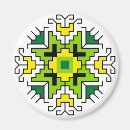 Imán M0014 Magnet Búlgaro motif shevitsa verde