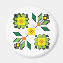 Imán M0024 Magnet Búlgaro motif shevitsa verde