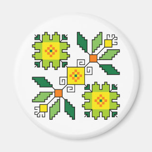 Imán M0024 Magnet motif shevitsa verde búlgaro
