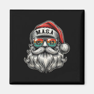 Imán M.a.g.a. Trump Papá Noel Con Gafas De Sol Navidad
