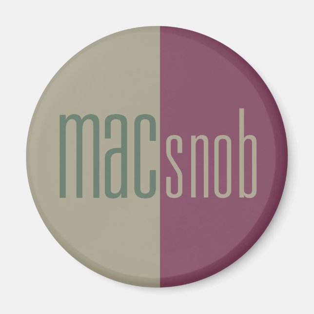 Imán Mac Snob Magnet (Frente)