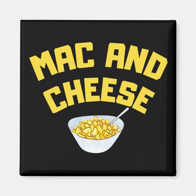 Imán Mac Y Queso| Macaroni Y Queso (Frente)