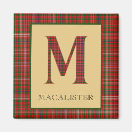 Imán MacAlister Tartán Monograma M