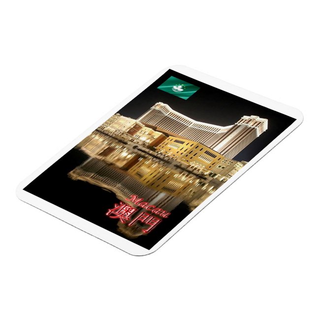 Imán Macao por noche - Magnet (Lado Izquierdo)