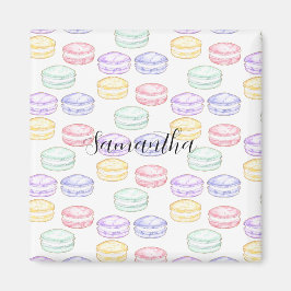 Imán Macarones franceses de color de agua