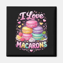 Imán Macarons de Amor Dulce