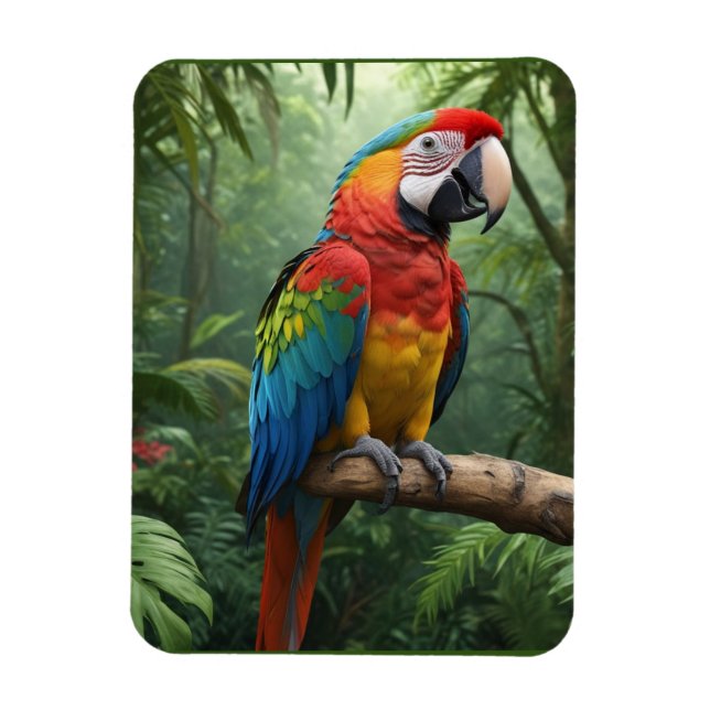 Imán Macaw Parrot (Vertical)