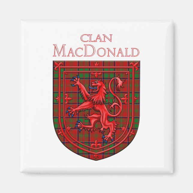 Imán MacDonald de Glencoe Tartan Scottish Plaid (Frente)