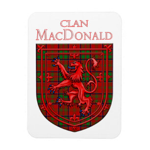 Imán MacDonald de Glencoe Tartan Scottish Plaid