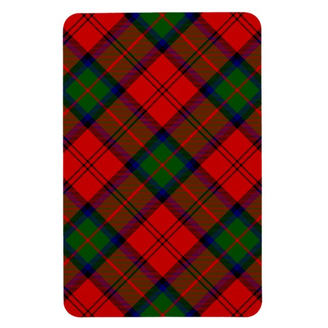 Imán MacDuff tartan verde plaid (Vertical)