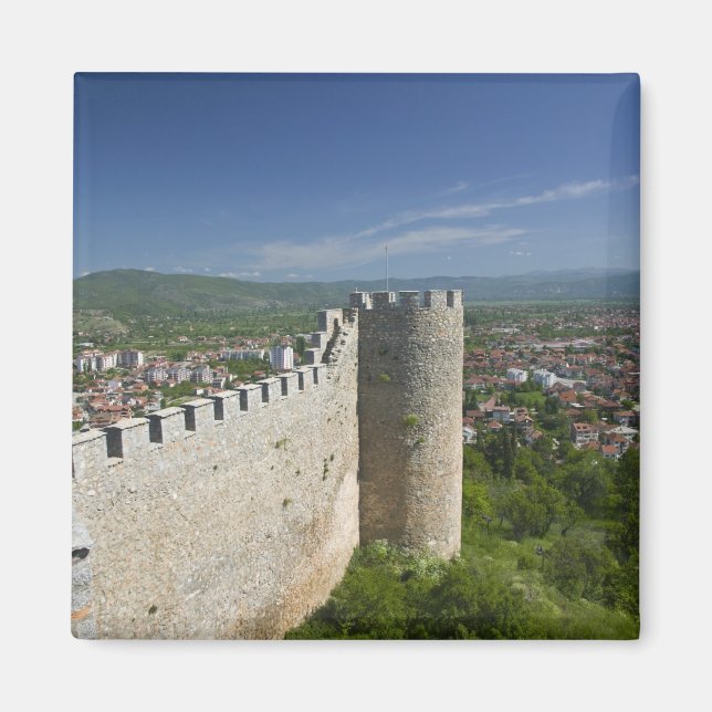Imán MACEDONIA, Ohrid. Castillo del coche Samoil / (Frente)
