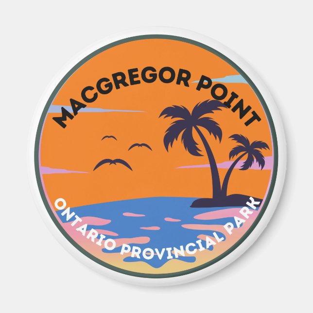 Imán Macgregor Point Ontario Parque Provincial Magnet (Frente)