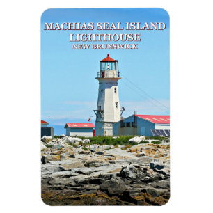 Imán Machias Seal Island Faro Flexi Magnet