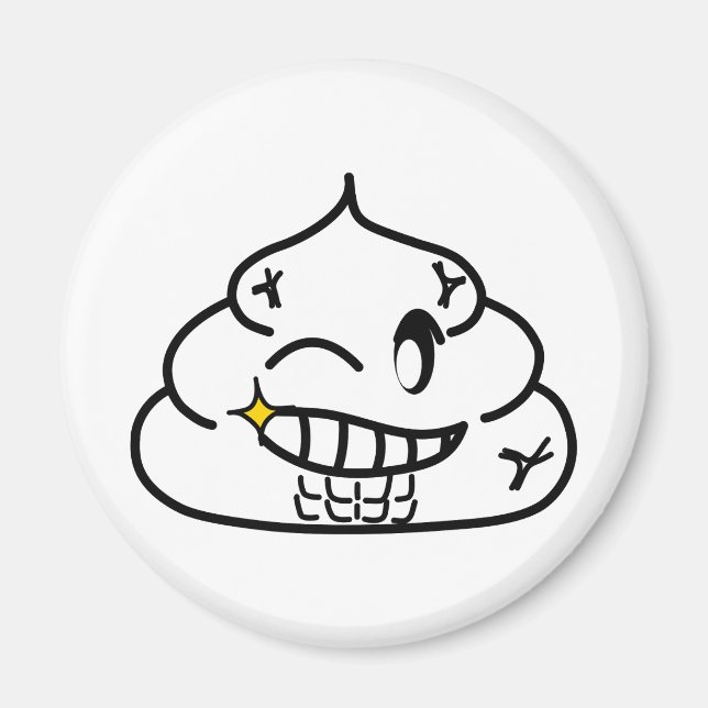 Imán Macho poop - Brootsch the PooPoo (Frente)