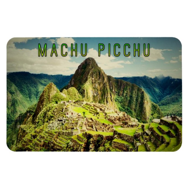Imán Machu Picchu estilizado (Horizontal)