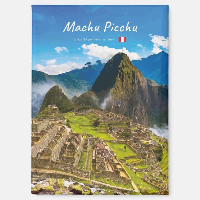 Imán Machu Picchu, Perú - Ruinas de la Ciudadela Inca V (Anverso)