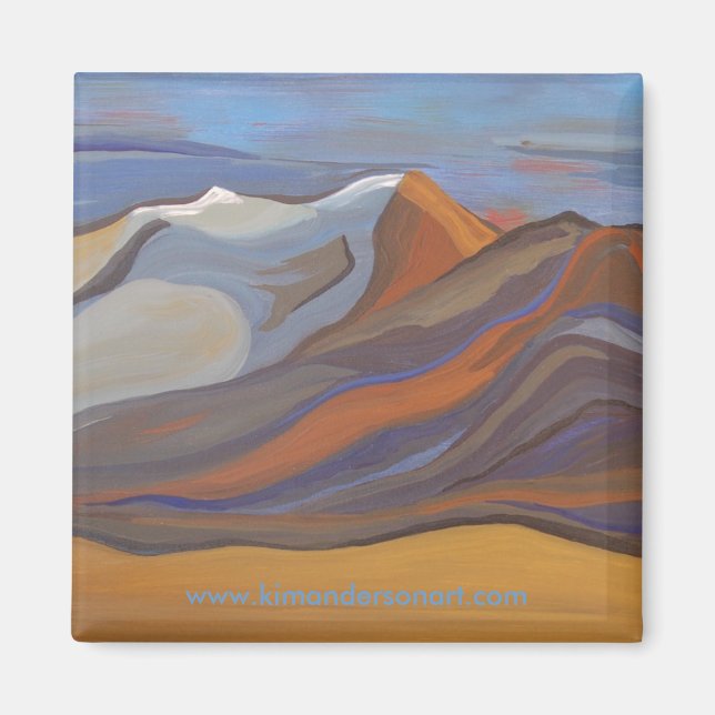 Imán Macizo de las Montañas de la Misión Azul (Frente)