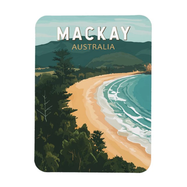 Imán Mackay Australia Viajes de arte (Vertical)