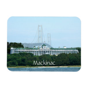 Imán Mackinac Bridge Grand Hotel Magnet