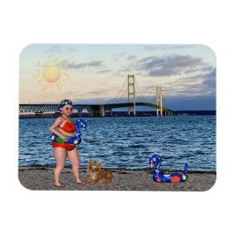 Imán Mackinac Bridge Magnet