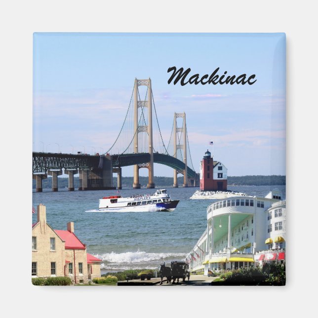 Imán Mackinac City Magnet (Frente)