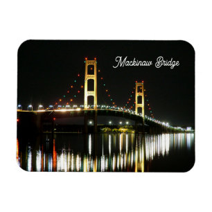 Imán Mackinaw Bridge Flexible Photo Magnet