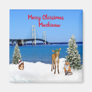Imán Mackinaw Navidades Magnet
