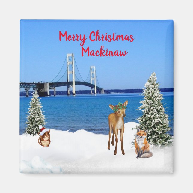 Imán Mackinaw Navidades Magnet (Frente)