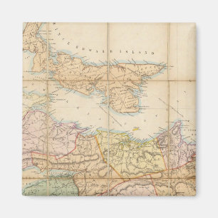 Imán Mackinlay mapa de la provincia de Nueva Escocia