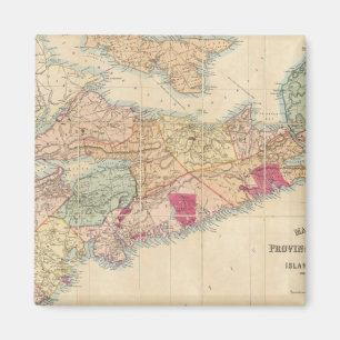 Imán Mackinlay mapa de la provincia de Nueva Escocia 3