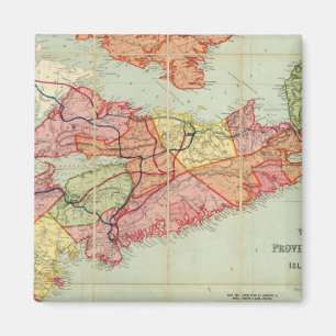 Imán Mackinlay mapa de la provincia de Nueva Escocia 4
