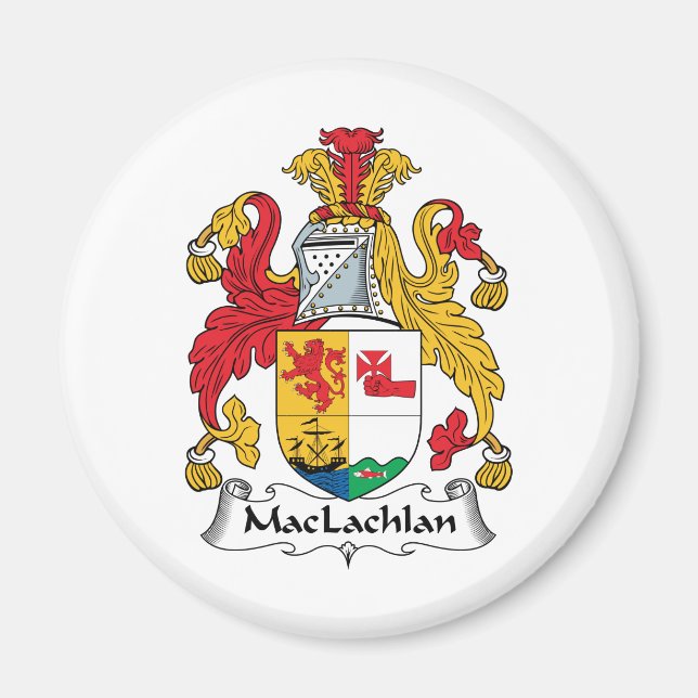 Imán MacLachlan Family Crest (Frente)