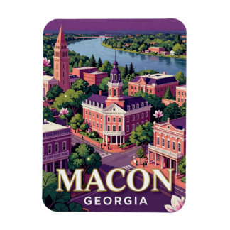 Imán Macon Georgia Paisaje Urbano Histórico 💎